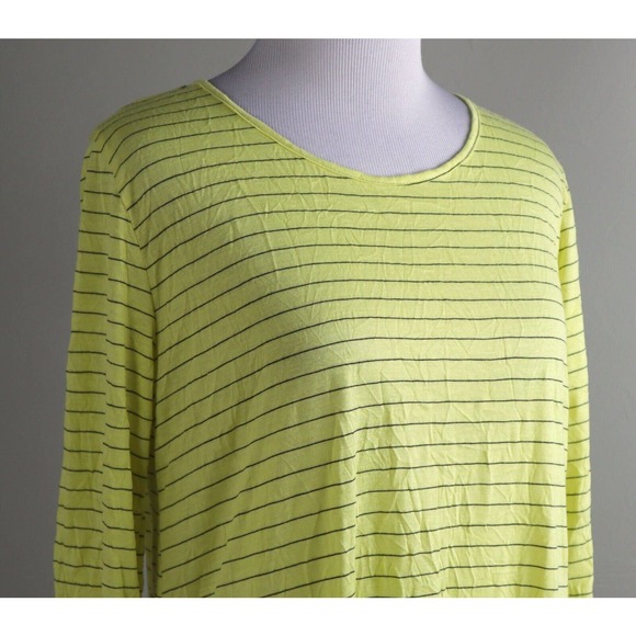 COMFY USA NWT $89 Crinkle Soft Stretch Sun Striped Tunic Top Size Small - Picture 3 of 6
